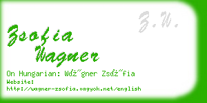 zsofia wagner business card